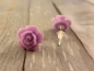Preview: Cabochon Blumen Ohrstecker Blüte Rose